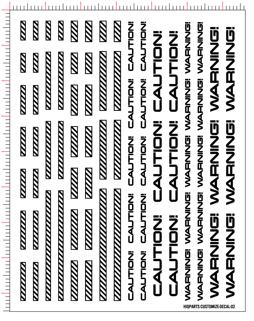 【直営限定】CMデカール01「ライン1」ホイルホロシルバー（1枚入）