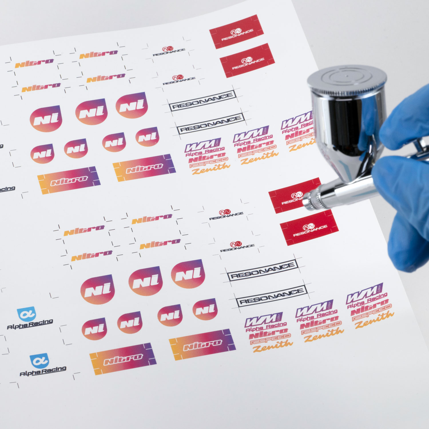 家庭用インクジェットプリンターデカール用紙（透明ベース・A4サイズ5枚入）