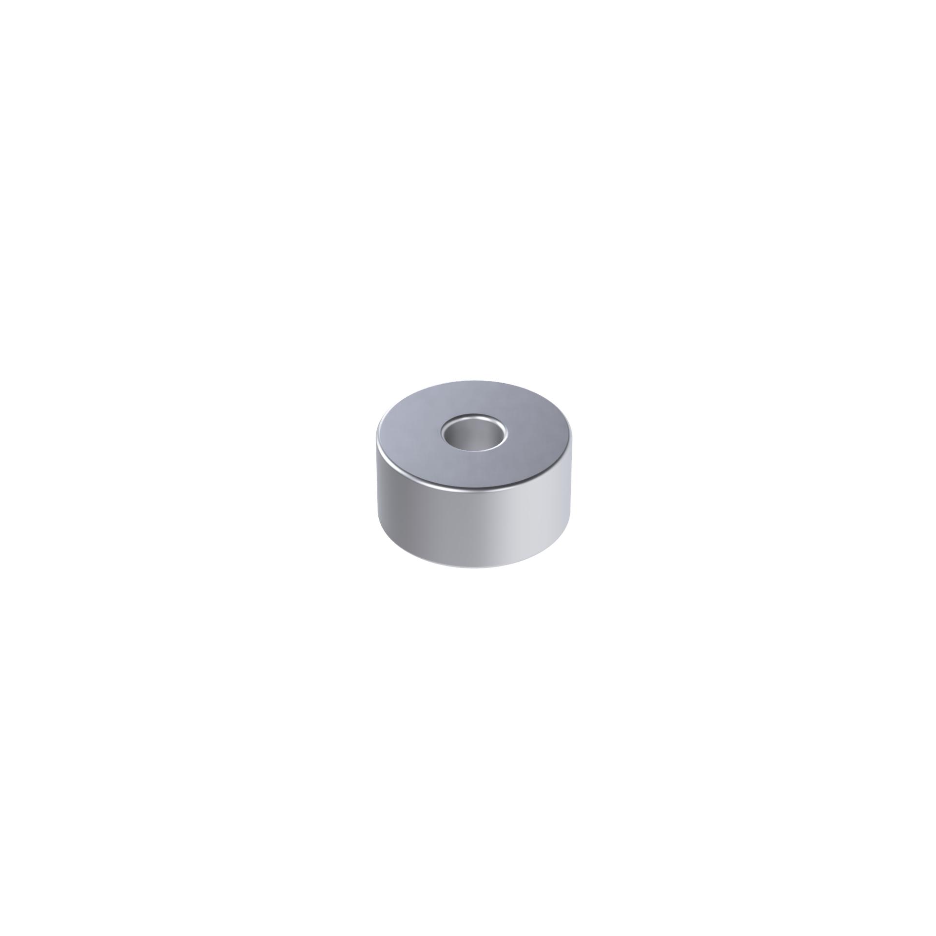 ネオジム磁石 N52 軸穴付丸形 直径4mm x 高さ2mm（8個入）